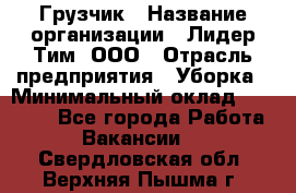 Грузчик › Название организации ­ Лидер Тим, ООО › Отрасль предприятия ­ Уборка › Минимальный оклад ­ 15 000 - Все города Работа » Вакансии   . Свердловская обл.,Верхняя Пышма г.